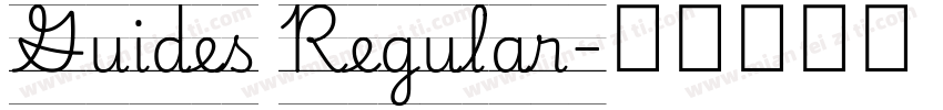 Guides Regular字体转换